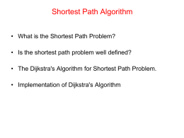 Shortest Path Algorithm