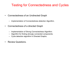 Graphs (Cycles, Connectedness)