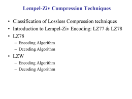 LZ78 Compression