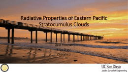 Presentation- Radiative Properties of Eastern Pacific Stratocumulus Clouds