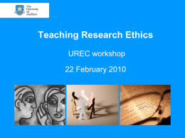 Teaching ethics to undergraduates