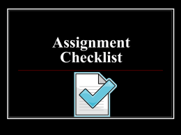 Tips for building strong assignments