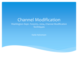 Channel Modification Techniques (*.pptx)
