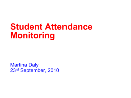 Student Attendance Monitoring