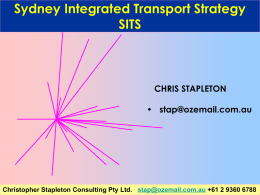 Sydney transport; the sum of increments