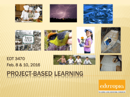 Using PBL in the Classroom Powerpoint