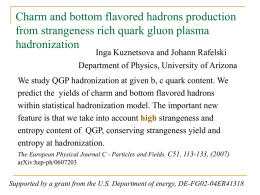 Charm and bottom flavored hadrons production from strangeness rich quark gluon plasma hadronization [PowerPoint]