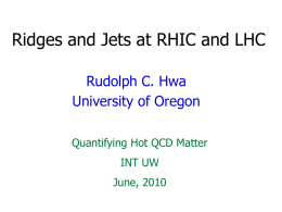 "Jets and Ridges at RHIC and LHC"