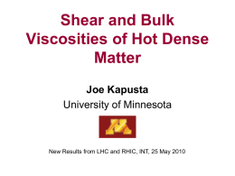 "Shear and Bulk Viscosities of Hot Dense Matter"