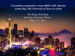 "Correlation systematics versus RHIC/LHC theories"