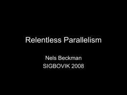 RelentlessParallelism.ppt