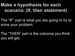 Hypothesis Assignment