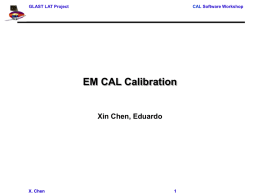 EM CAL calibration
