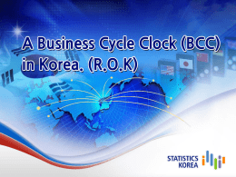 A business cycle clock (BCC) in Korea (R.O.K.)