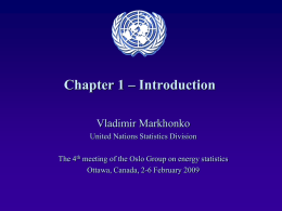 Presentation of Chapter 1 Introduction
