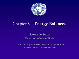 Presentation of Chapter 8 Energy Balances