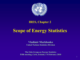Chapter 2 Scope of Energy Statistics