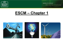 ESCM Chapter 1, Australian Bureau of Statistics