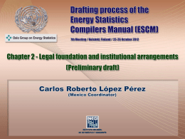Chapter 2 Legal foundation and institutional arrangements (preliminary draft), Mexico
