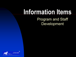 PSD Info Items 2007