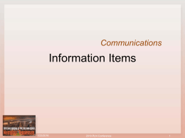 2010 Sample Information Items [PPT]