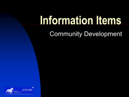 CRD Info Items 2007