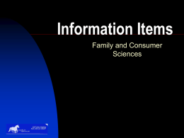 FCS Info Items 2007