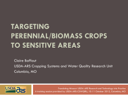 Targeting Perennial/Biomass Crops to Sensitive Areas (PPTX)