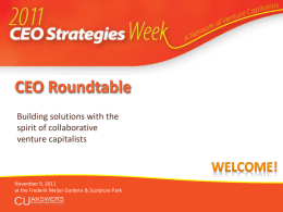Wednesday CEO Roundtable