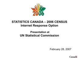 StatisticsCanada-2006Census.(UNSC presentation Feb. 2007)
