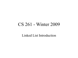 Linked List Introduction
