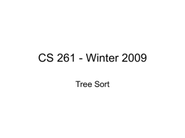 Tree Sort