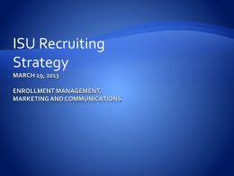ISU Recruiting Strategy