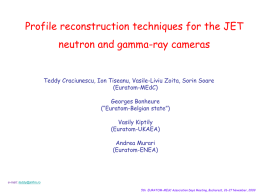 Profile reconstruction techniques for the JET neutron and gamma-ray cameras