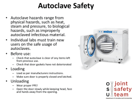 Autoclave Safety