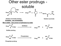 Other ester prodrugs - soluble