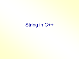 Strings