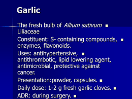 pharmacognosy herbalism 1