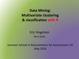 Multivariate Clustering Classification with R