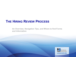 Hiring Review Process Slides