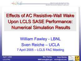 Effect of Wake Field on SASE Numerical Results