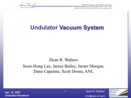 Undulator Vacuum Chambers and System