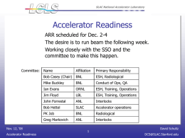 Accelerator Readiness
