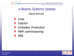 E-Beam Systems Update