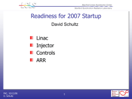 Readiness for 2007 Startup