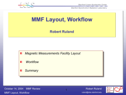 MMF Layout, Workflow