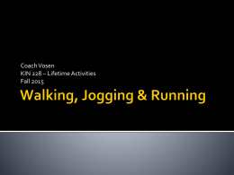Walking/Jogging PowerPoint