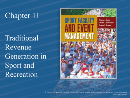 Chapter 11 - Traditional Revenue Generation in S