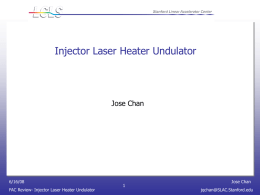 Injector Heater Undulator