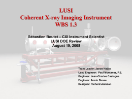 CXI Instrument Overview
